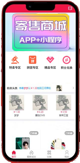 拍賣掛售網(wǎng)平臺系統(tǒng)軟件